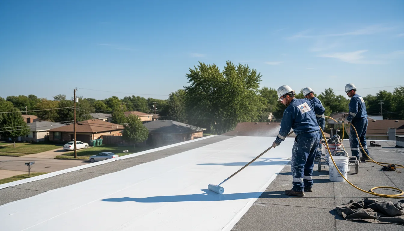 Commercial roof coating in Coburn, PA near me